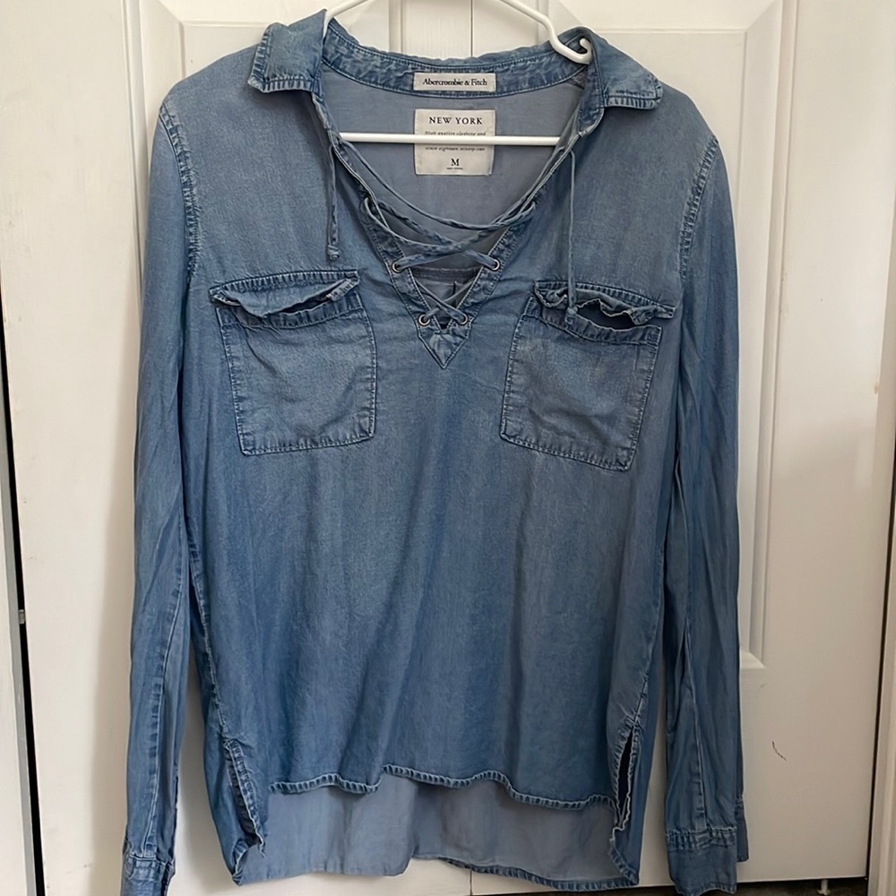 Abercrombie and Fitch denim top